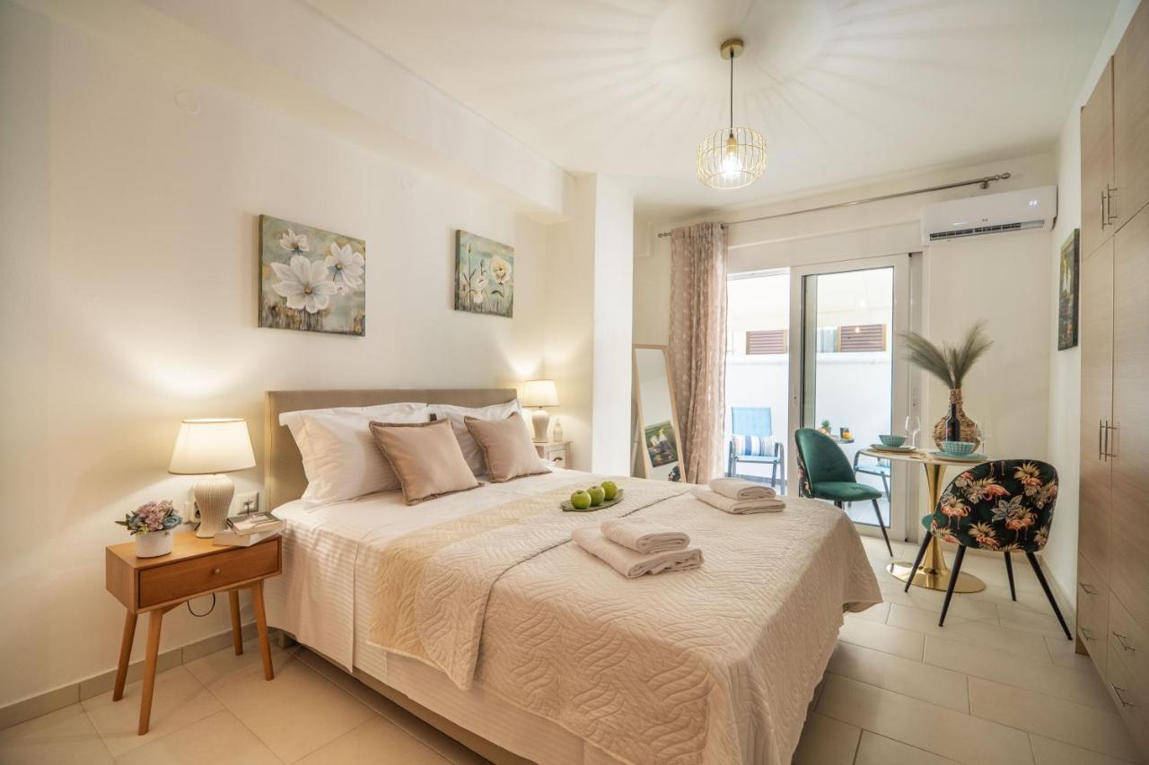 Myrtia Apartment Few Steps From The Sea Chrissi Akti Chania Exterior foto
