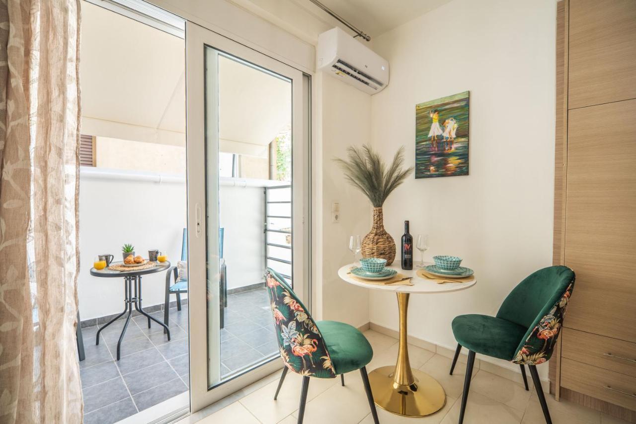 Myrtia Apartment Few Steps From The Sea Chrissi Akti Chania Exterior foto